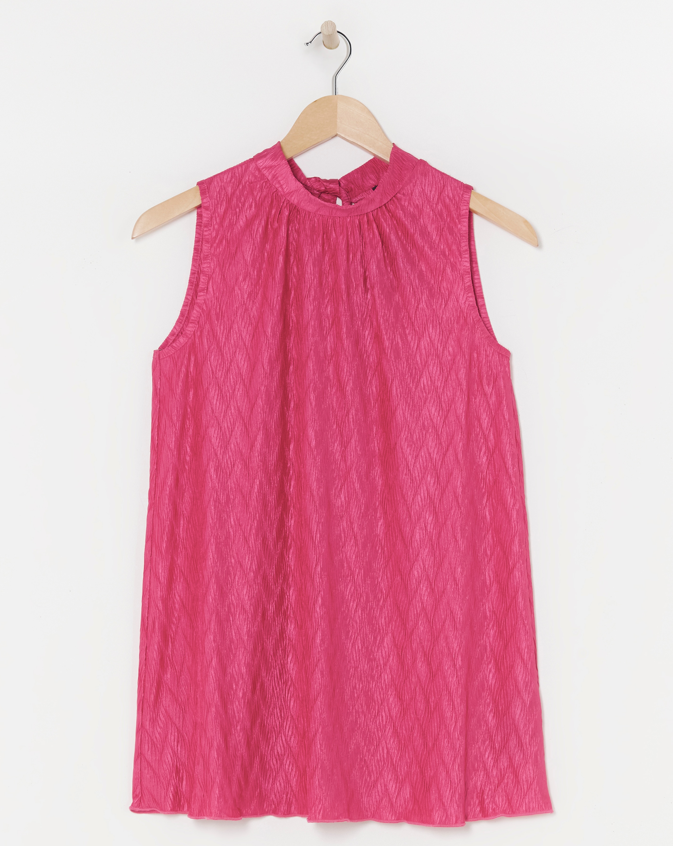 Halter Neck Pleated Top