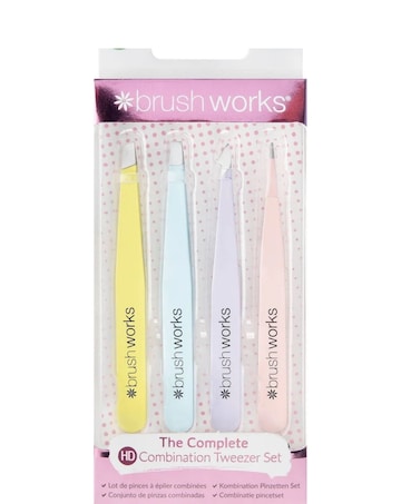 Brushworks Pastel Tweezer Combo Set