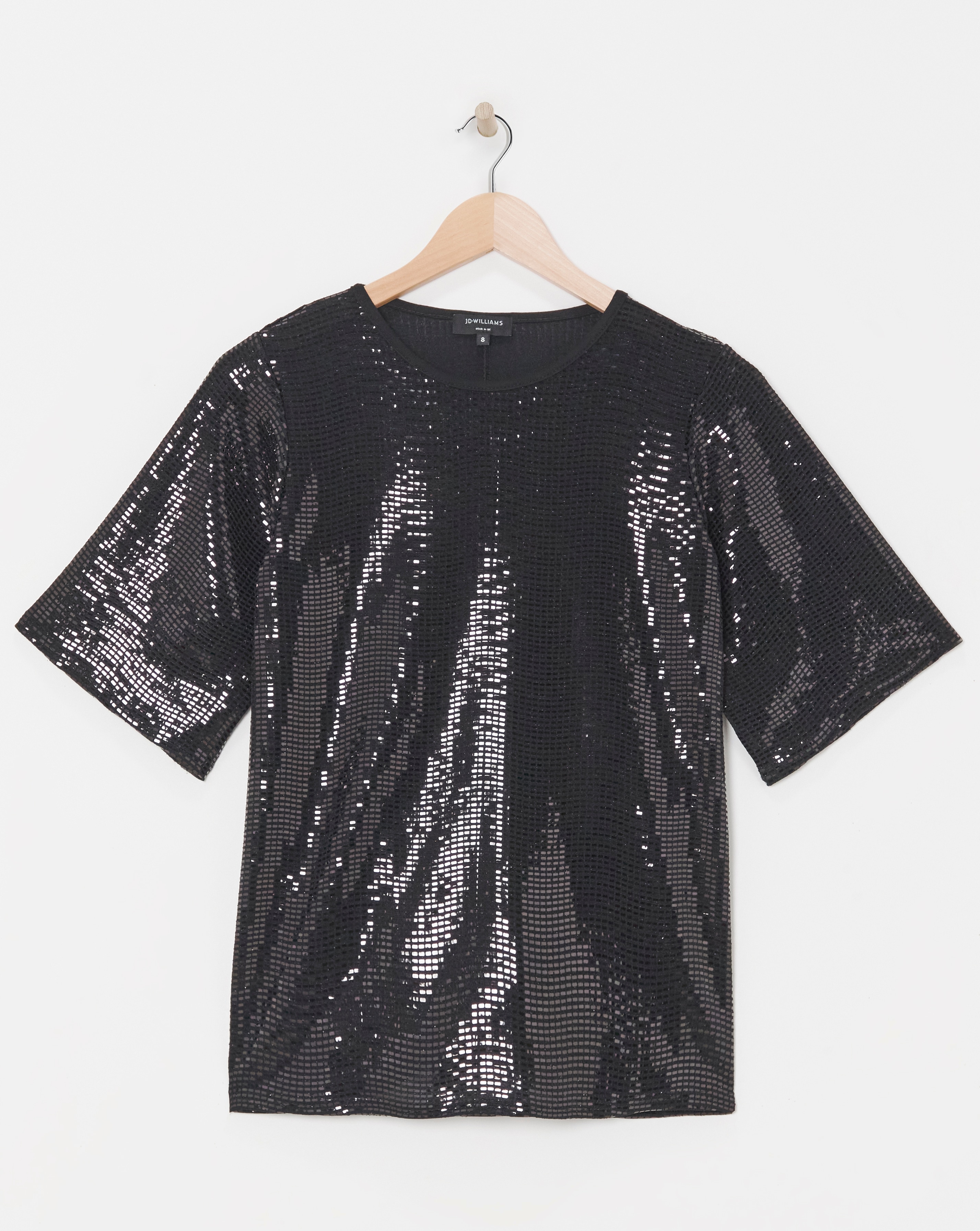 Sequin Boxy T-Shirt