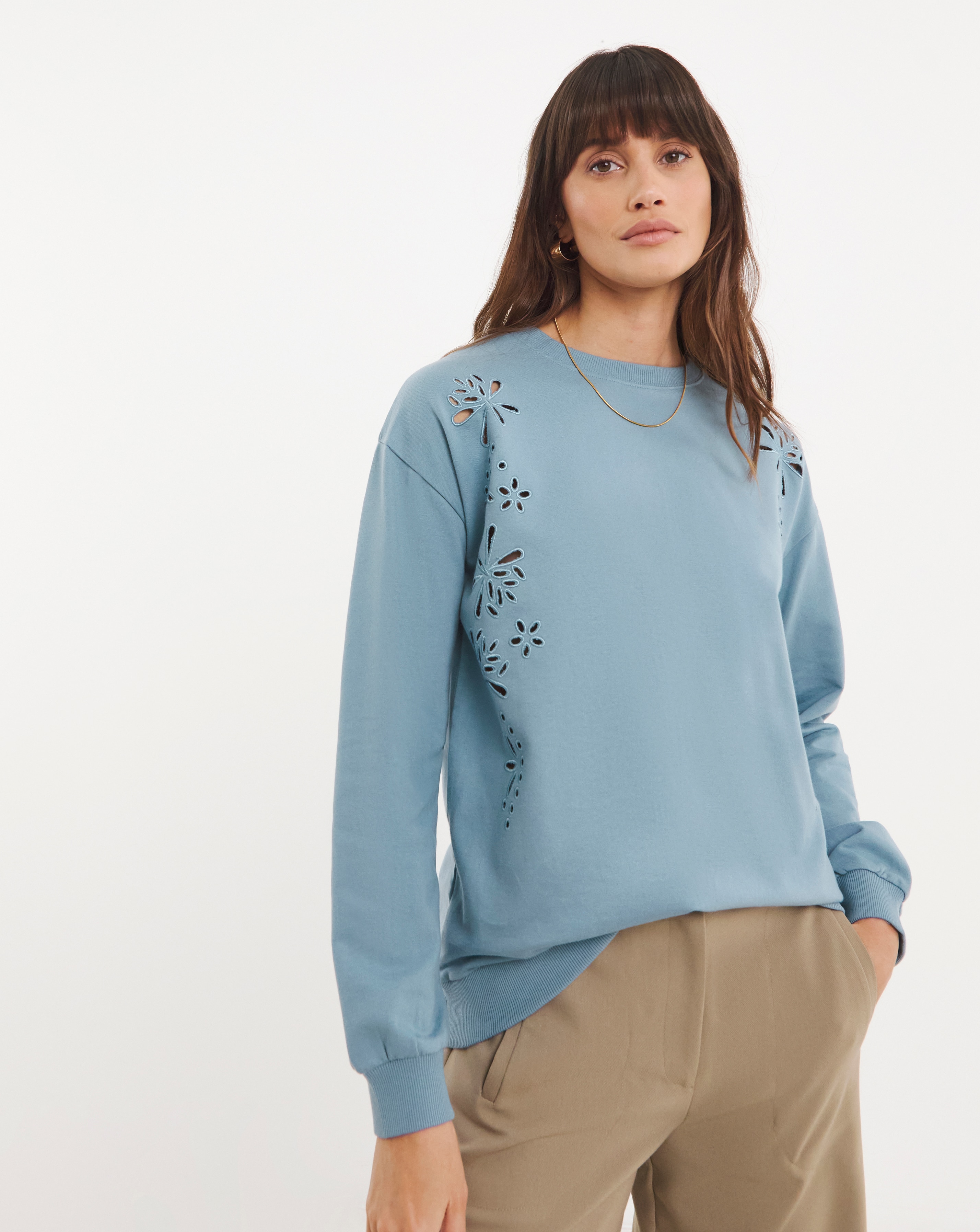 Cutwork Sweatshirt