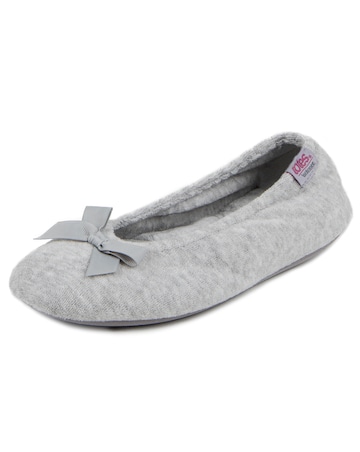 Totes Ladies Terry Ballerina Slippers