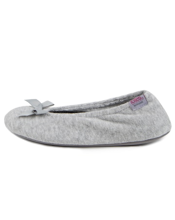 Totes Ladies Terry Ballerina Slippers