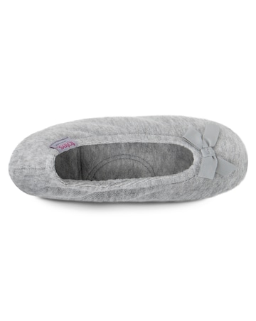 Totes Ladies Terry Ballerina Slippers