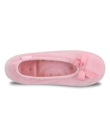 Isotoner Ladies Terry Ballerina Slippers
