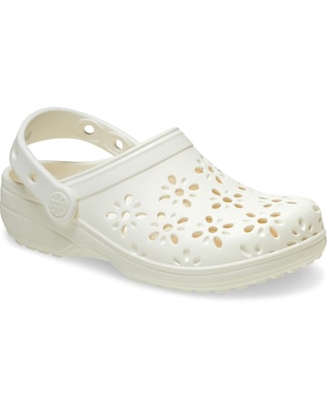 Crocs Classic Floral Cut Out Clog