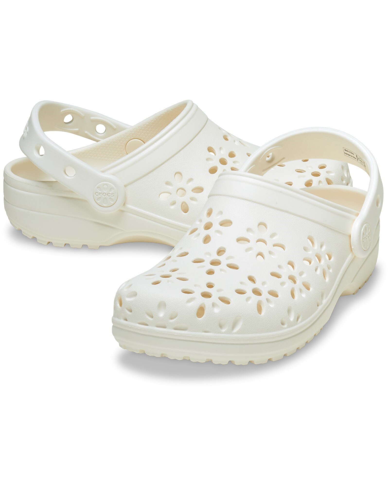 Crocs Classic Floral Cut Out Clog | JD Williams