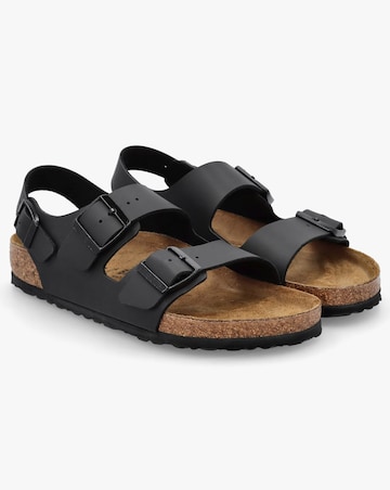 Birkenstock Milano Black Birko-Flor Sandals Standard Fit