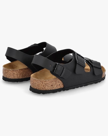 Birkenstock Milano Black Birko-Flor Sandals Standard Fit