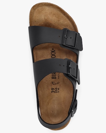 Birkenstock Milano Black Birko-Flor Sandals Standard Fit