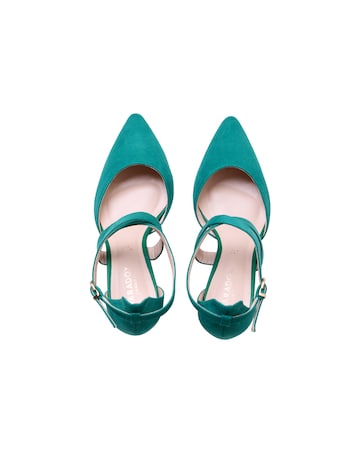 Paradox London Ffion Wide E Fit Block Heel Courts