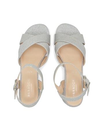 Paradox London Neala Wide E Fit Block Heel Sandal