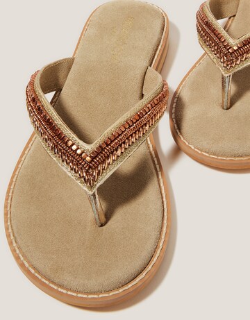 Monsoon Sia Beaded Flip Flop Sandals