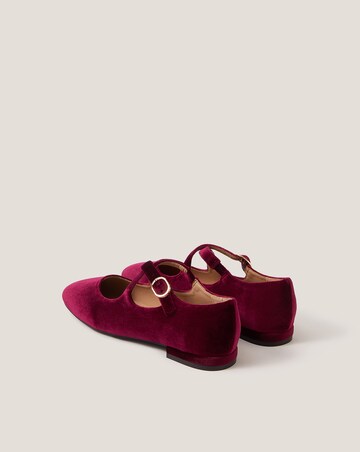 Monsoon Dana Velvet Ballet Flats