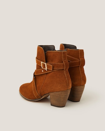 Monsoon Mika Strap Leather Ankle Boots