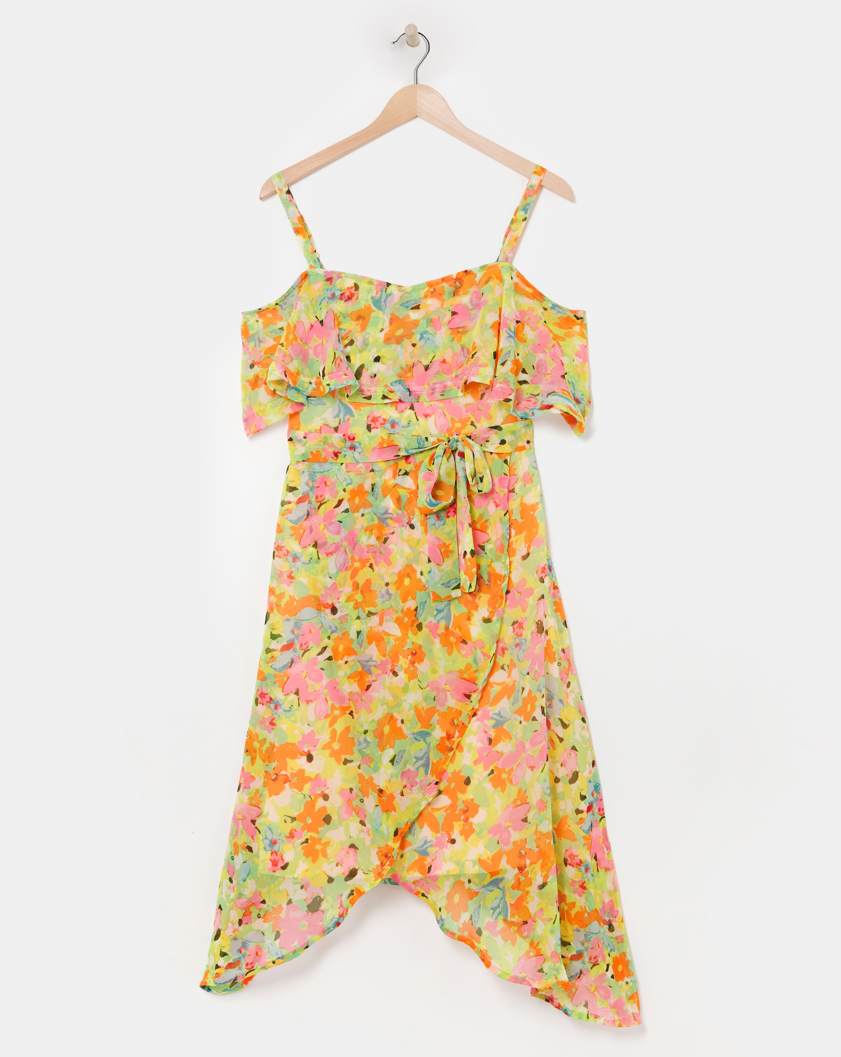 Bardot Floral Midi Dress