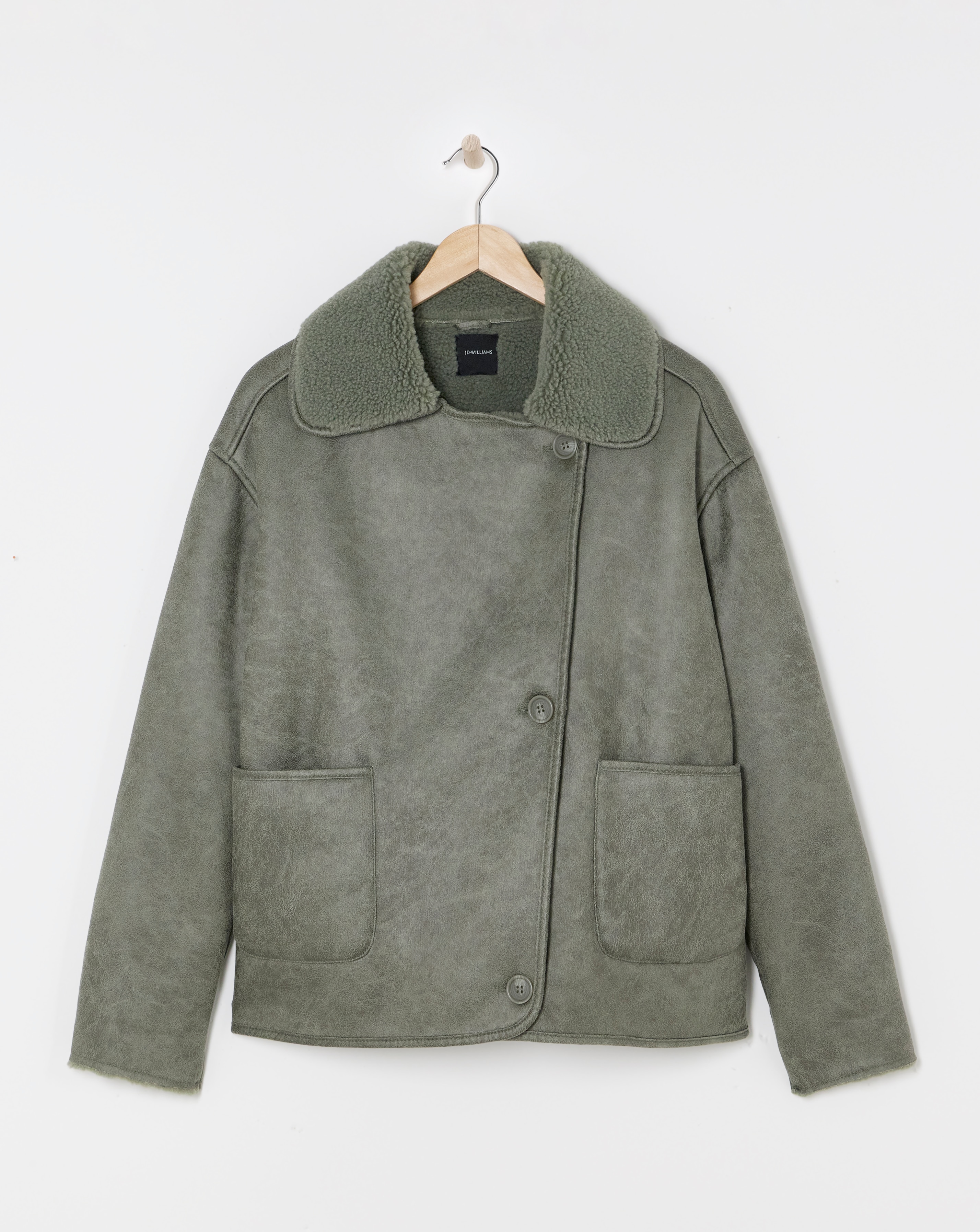 Revere Collar Shearling Jacket