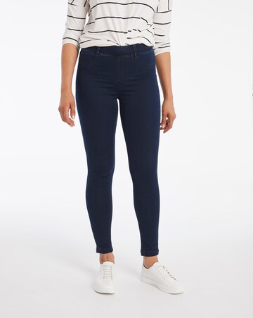 Amber Dark Indigo Pull On Skinny Jeggings