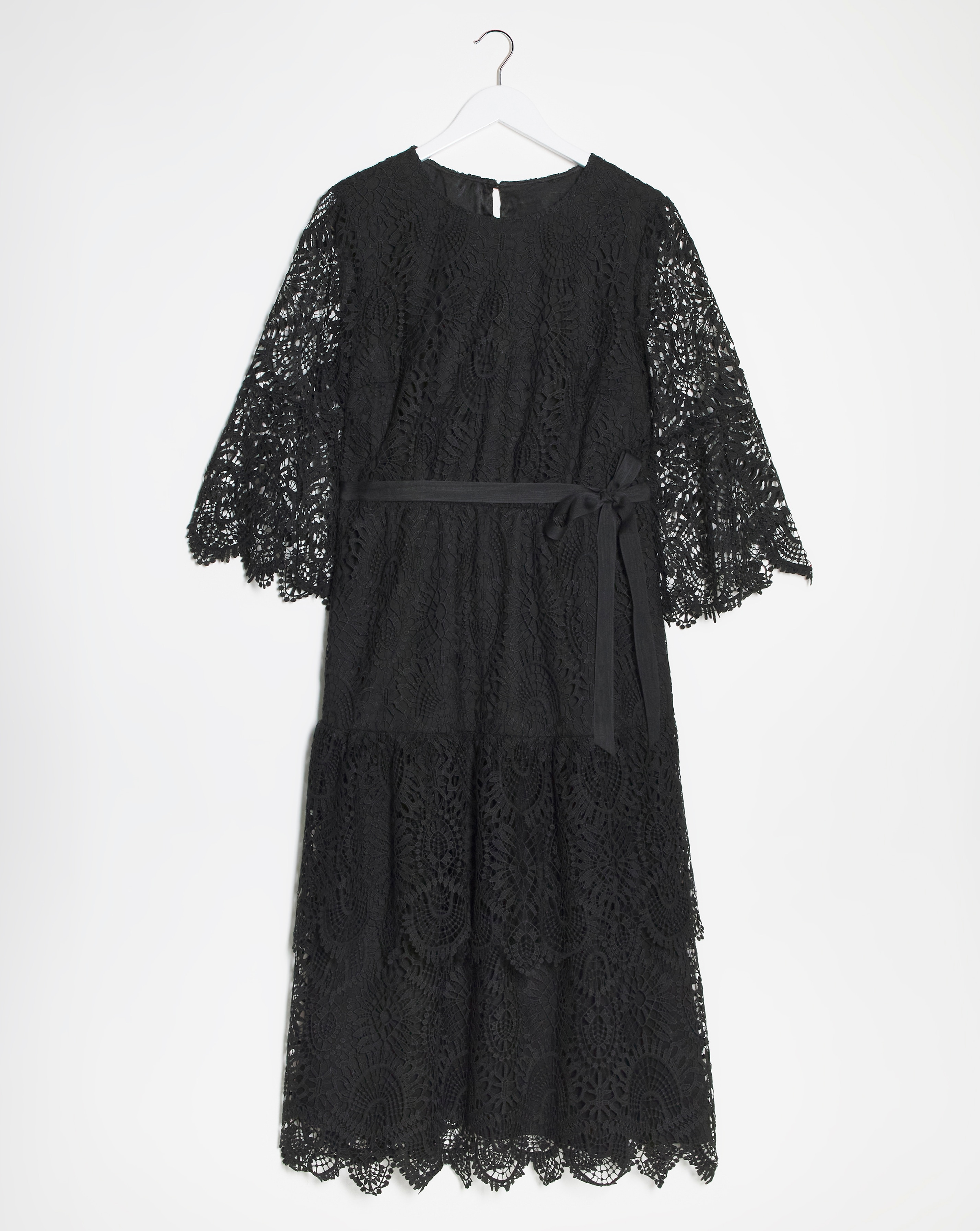 Joanna Hope Structured Lace Dress