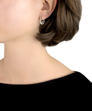 9ct Gold Claddagh Creole Earrings