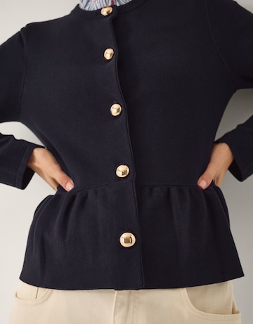 Monsoon Prune Peplum Cardigan