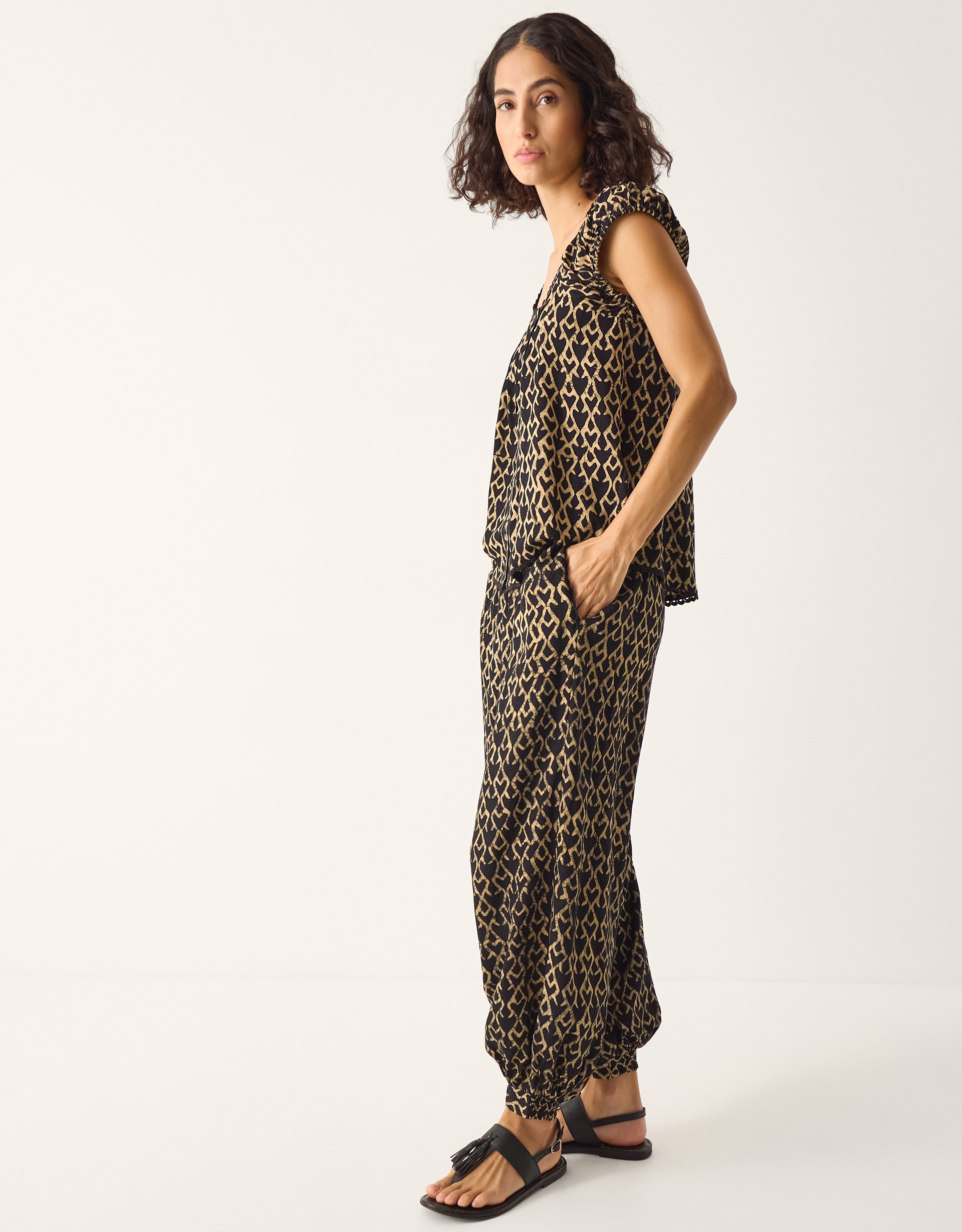 New In - Monsoon Arti Print Harem Trousers