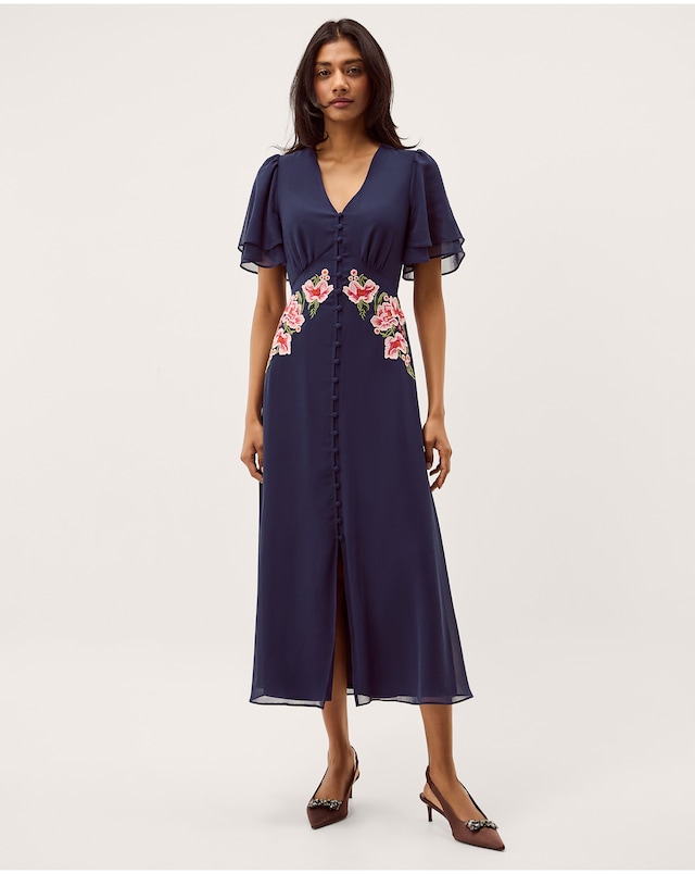 Monsoon Coraline Floral Midi Dress