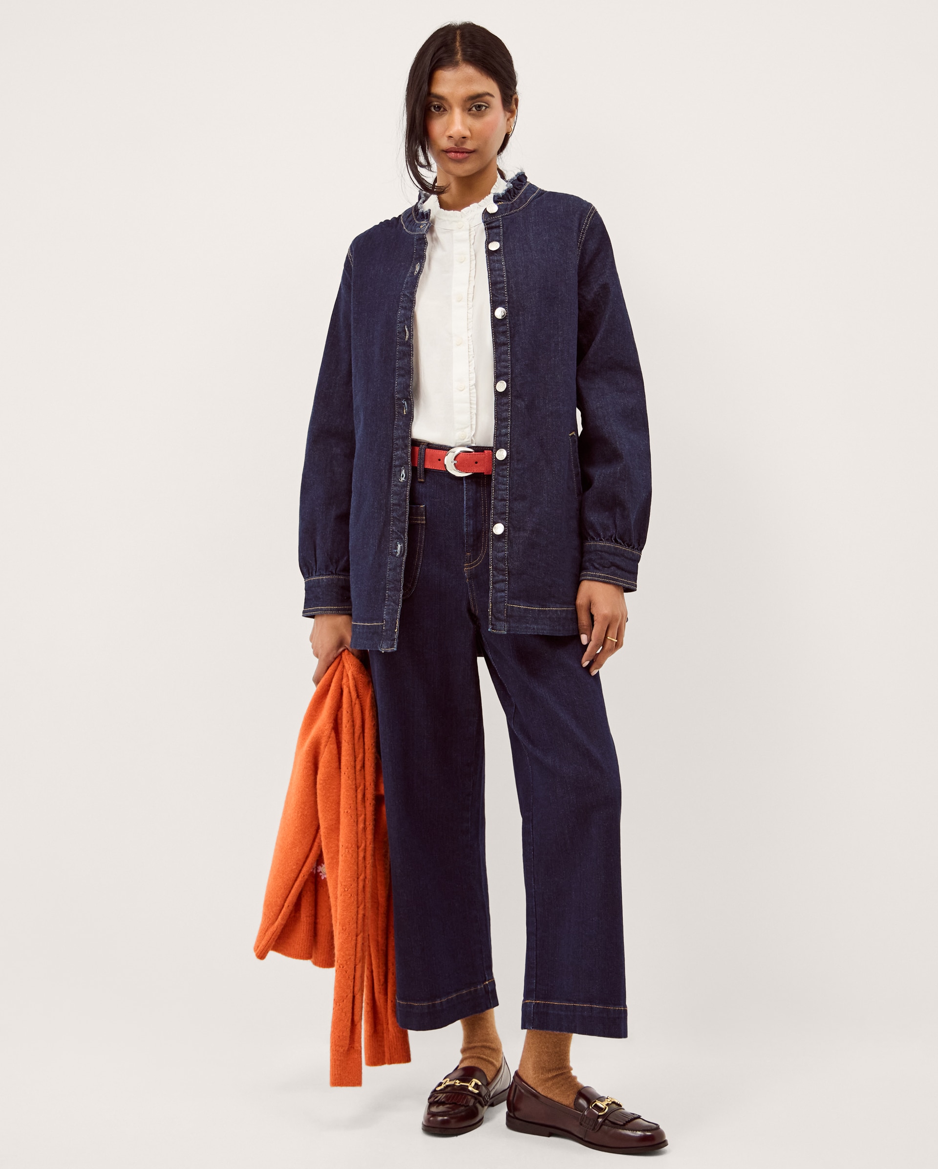 Monsoon Louisa Longline Denim Jacket