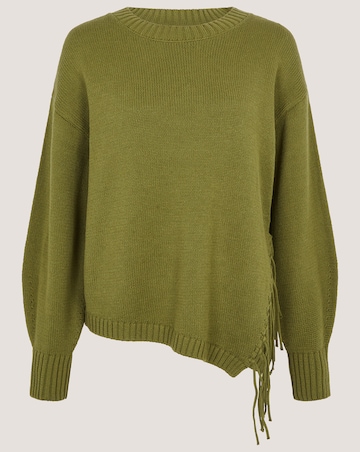 Monsoon Fey Asymmetrical Fringe Jumper