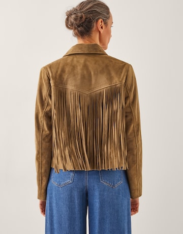 Monsoon Lily Fringe Suede Jacket