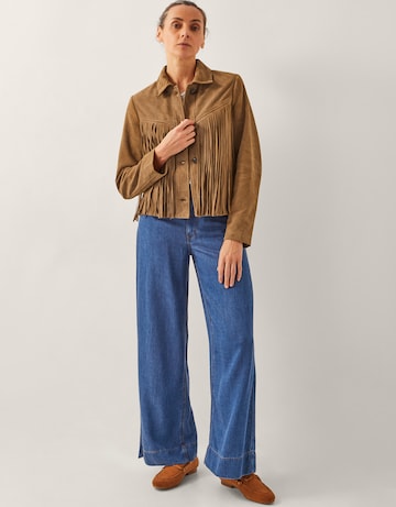 Monsoon Lily Fringe Suede Jacket