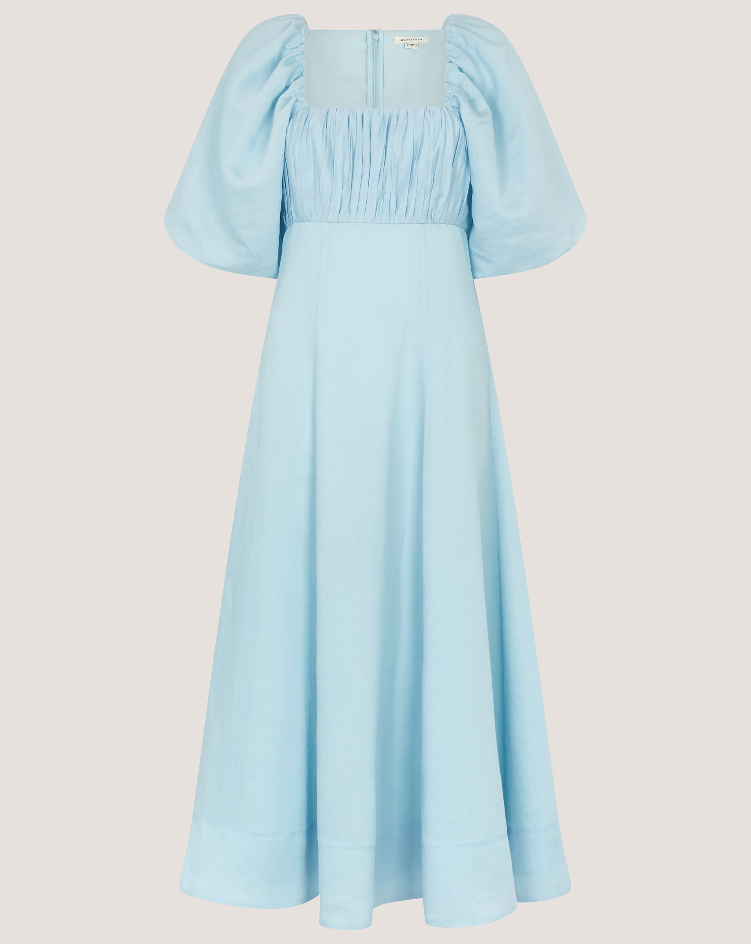 Monsoon Payton Puff Sleeve Midi Dress | JD Williams