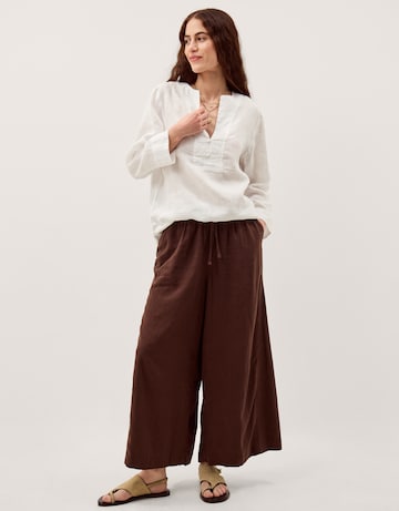 Monsoon Alexis Knot Button Linen Top