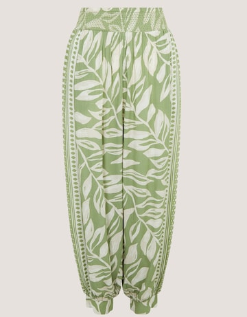 Monsoon Lillie Leaf Print Harem Trousers