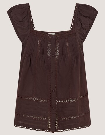 Monsoon Olivia Lace Trim Top
