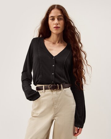 Monsoon Laney Lace Linen Blend Top