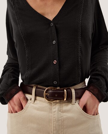 Monsoon Laney Lace Linen Blend Top