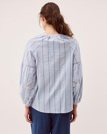 Monsoon Maia Embroidered Stripe Blouse