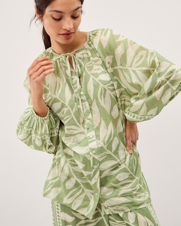 Monsoon Lillie Leaf Print Blouse