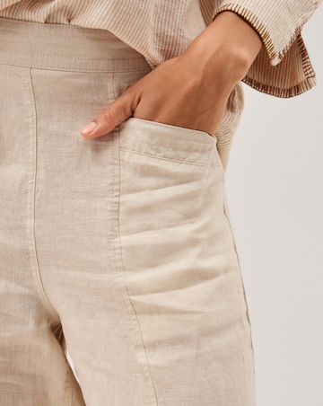 Monsoon Lucy Straight Leg Linen Trousers