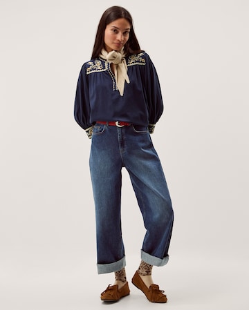 Monsoon Emi Embroidered Jersey Top