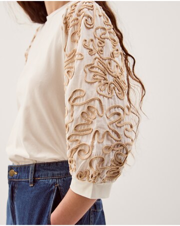 Monsoon Freya Embroidered Sleeve Top