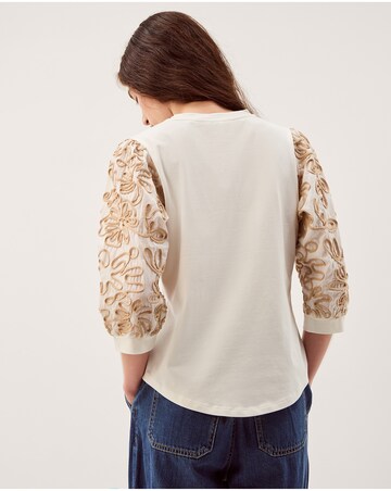 Monsoon Freya Embroidered Sleeve Top