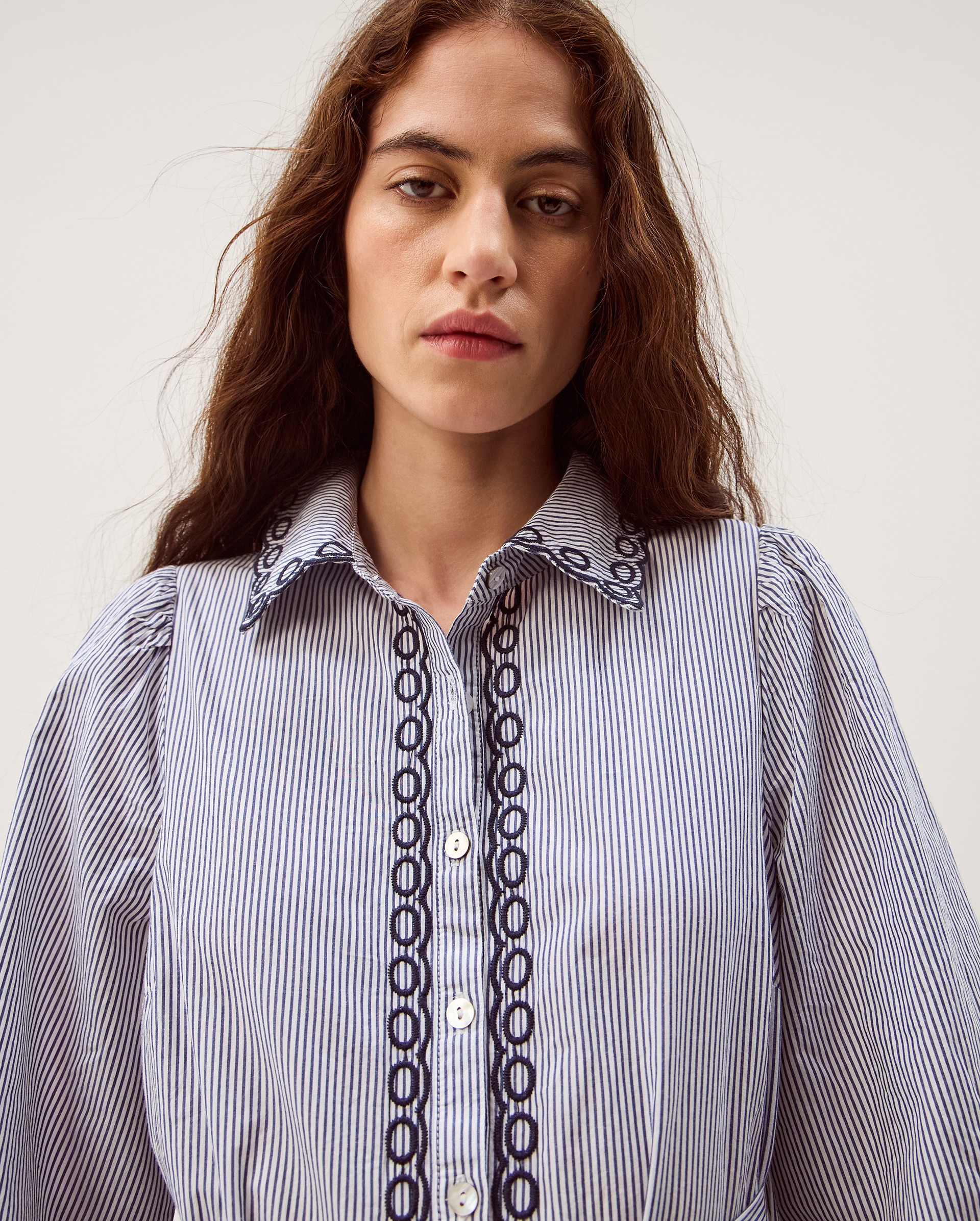 Monsoon Kirsty Stripe Midi Shirt Dress | JD Williams