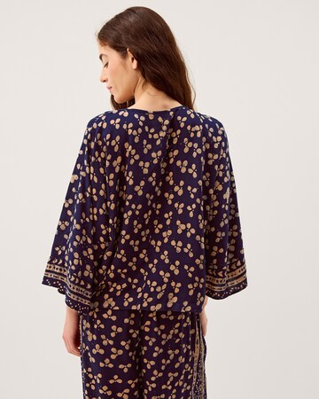 Monsoon Clover Print Tassel Top