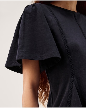 Monsoon Tate Lace Trim Jersey T-Shirt
