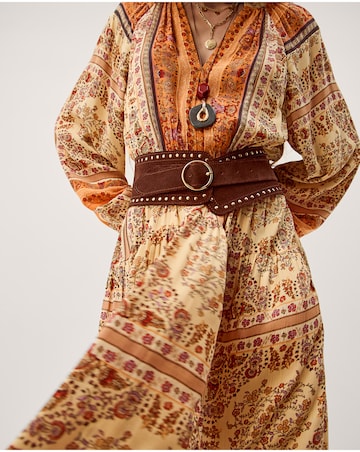 Monsoon Ines Floral Print Midi Dress