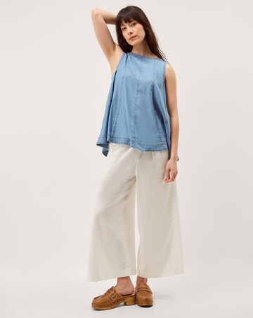 Monsoon Maisie Linen Crop Wide Trousers