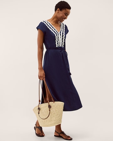 Monsoon Tara V-Neck Midi Kaftan Dress