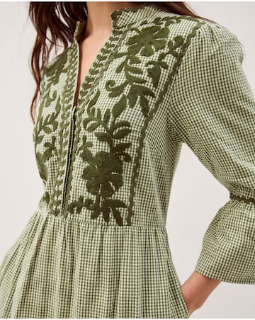 Monsoon Gaia Gingham Midi Dress