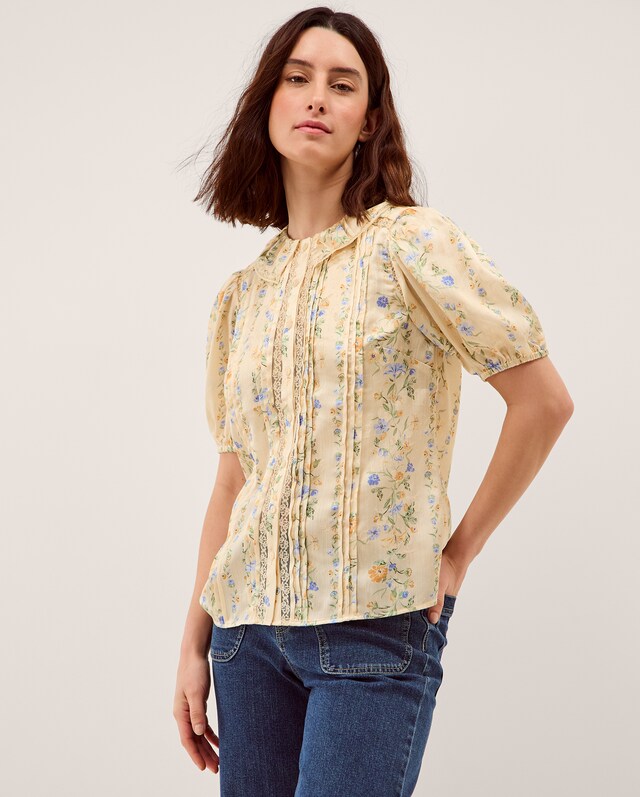 Monsoon Naomi Floral Lace Blouse